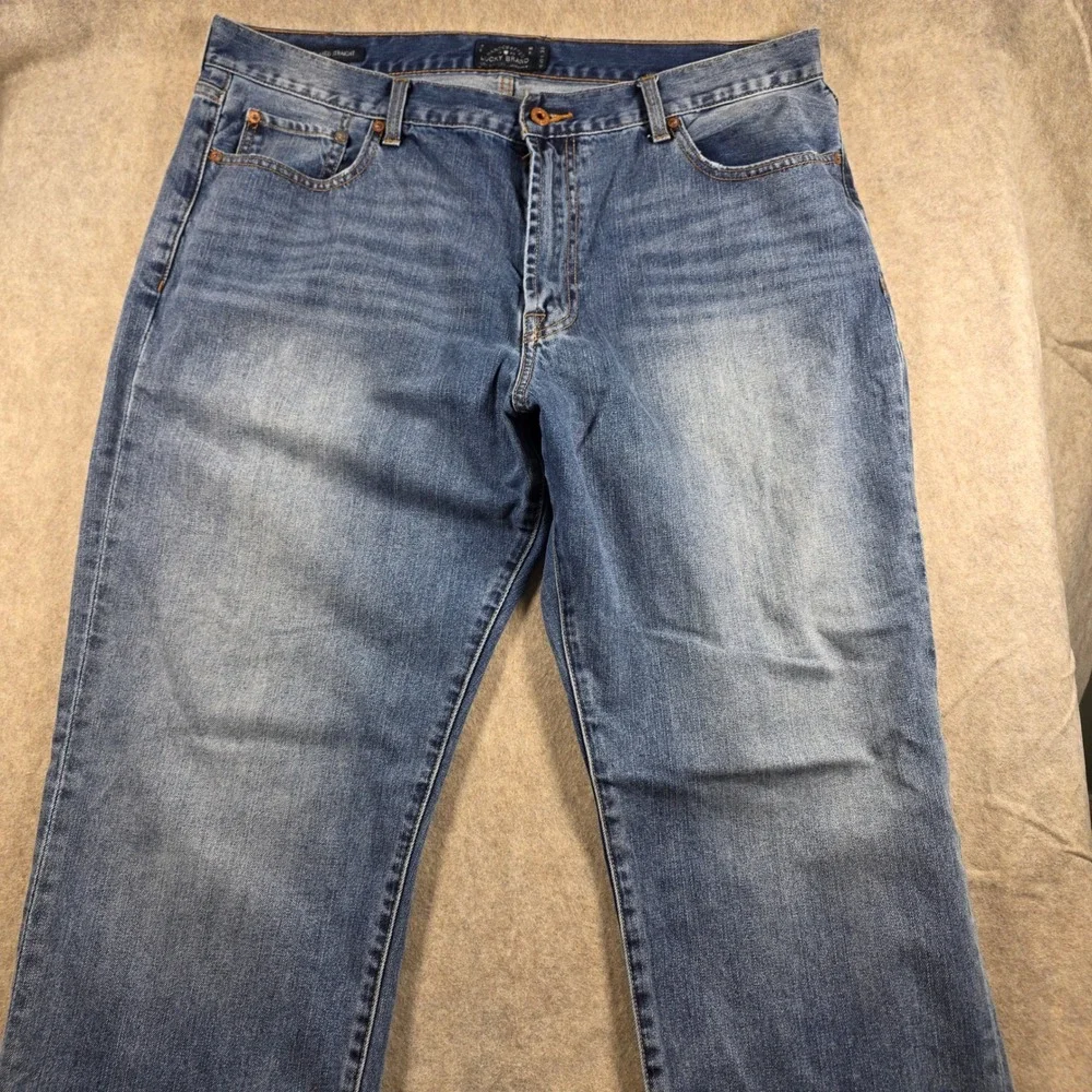 Lucky Brand 181 Relaxed Straight Jeans Mens 40x32 Medium Wash Blue Denim Pants
